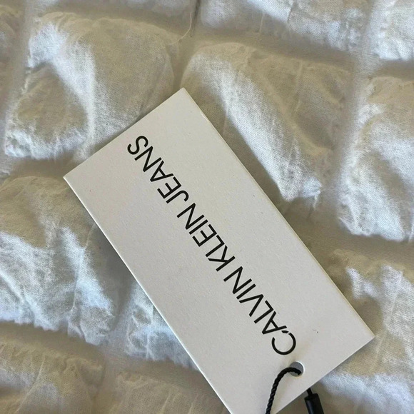 Calvin Klein CK black button down mini skirt - Picture 4 of 7